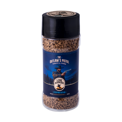 Lone Ranger Coffee Combo | Espresso + Hazelnut Instant Coffee | Each 50g | Pack of 2 | Freeze Dried