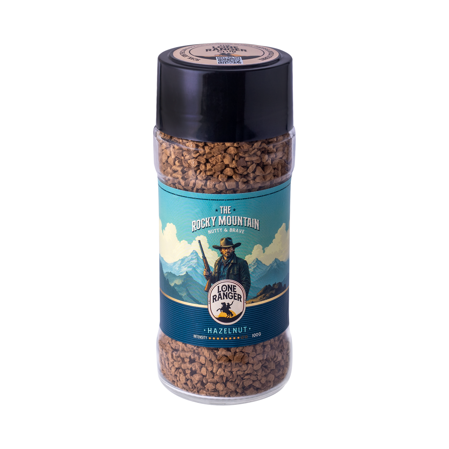 Lone Ranger Coffee Combo | Espresso + Hazelnut Instant Coffee | Each 50g | Pack of 2 | Freeze Dried