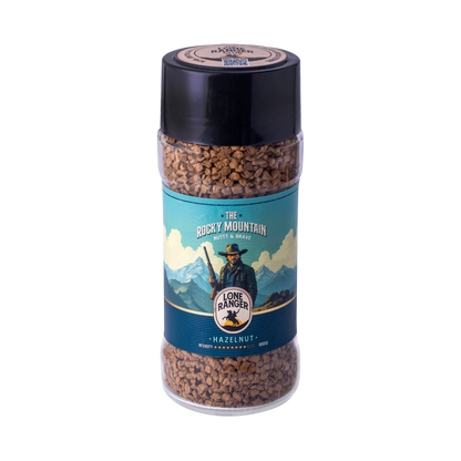 Lone Ranger Coffee Combo | Espresso + Hazelnut Instant Coffee | Each 50g | Pack of 2 | Freeze Dried