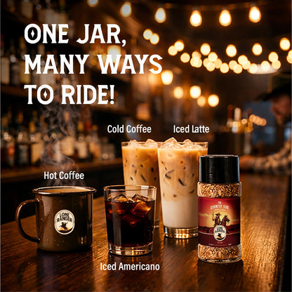 Lone Ranger, Rum Instant coffee (50g) | The Country Side 100% Pure Arabica | Freeze Dried, Extrabold |Drink Hot or Cold