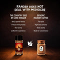 Lone Ranger, Rum Instant coffee (50g) | The Country Side 100% Pure Arabica | Freeze Dried, Extrabold |Drink Hot or Cold