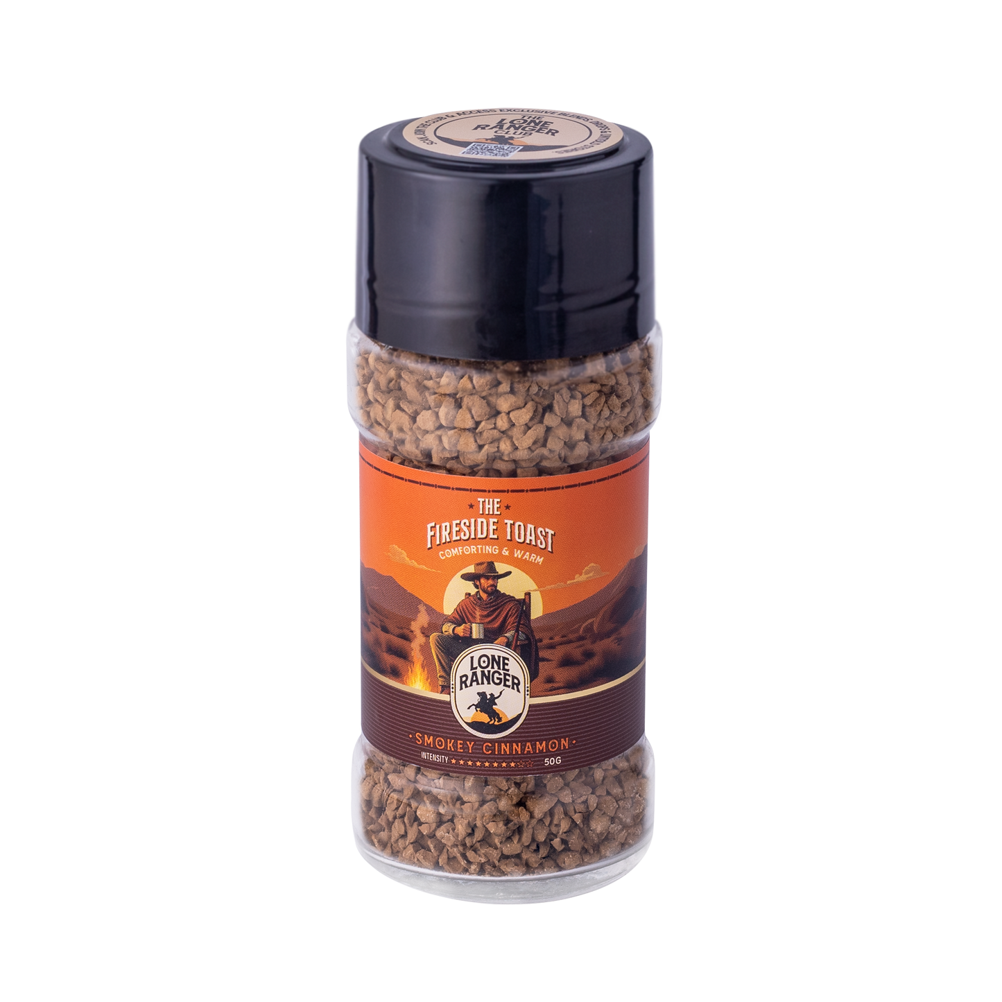 Lone Ranger Flavored Coffee Combo | Smokey Cinnamon + Hazelnut Instant Coffee | Each 50g | Pack of 2 | Freeze Dried